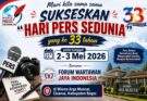 Kibarkan Kebebasan Pers, FWJ Indonesia Bersama WPO Akan Gelar Hari Pers Sedunia