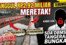 Tanggul Cipangodokan Rp2,92 Miliar Retak, Kabid SDA DBMSDA Tangerang Bungkam